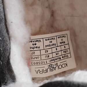 Koolaburra Charcoal and Cream Slippers